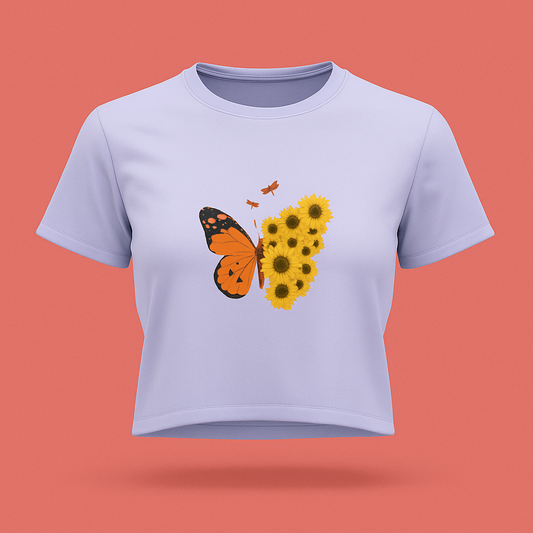 Crop Top | Butterfly